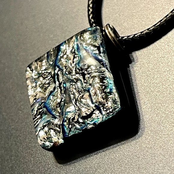 4 for $20 Sale- Sparkly Hand Crafted Dichroic Glass Pendant - Picture 7 of 7